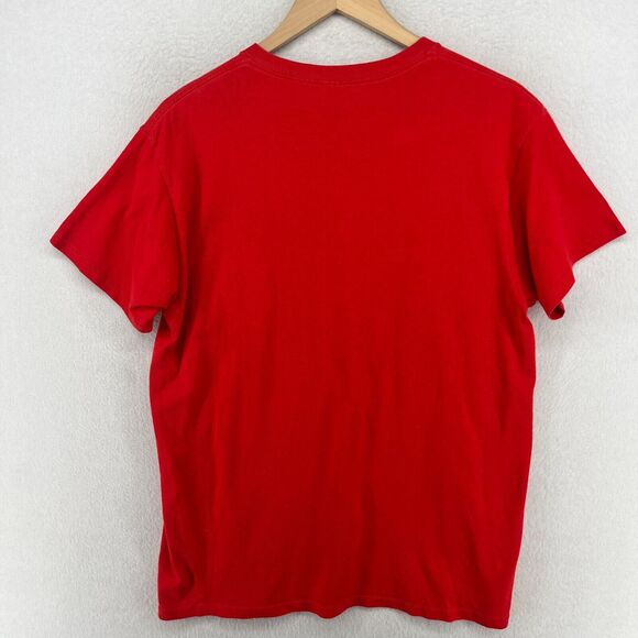 SAUSAGE PARTY Shirt Adult L DONT BE A WIENER Hotdog Happy Face Short Sleeve Red - Picture 3 of 12